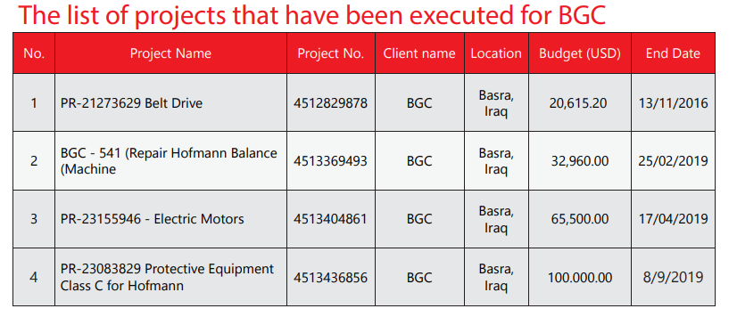 project bcg